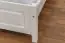 Holzbett Kiefer 160 x 200 cm Weiß