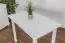 Tisch Kiefer massiv Vollholz weiß lackiert Junco 227B (eckig) - Abmessung 60 x 100 cm
