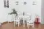 Stuhl Kiefer massiv Vollholz weiß lackiert Junco 248 - 91 x 35 x 44 cm (H x B x T)
