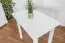 Tisch Kiefer massiv Vollholz weiß lackiert Junco 226A (eckig) - Abmessung 50 x 80 cm
