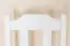 Stuhl Kiefer massiv Vollholz weiß lackiert Junco 248 - 91 x 35 x 44 cm (H x B x T)