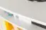 TV-Unterschrank Kiefer massiv Vollholz weiß lackiert Junco 199 - Abmessung 66 x 72 x 44 cm