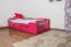 Kinderbett / Jugendbett "Easy Premium Line" K1/1n inkl 2 Schubladen und 2 Abdeckblenden, 90 x 200 cm Buche Vollholz massiv Rosa