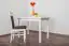 Tisch Kiefer massiv Vollholz weiß lackiert Junco 228B (eckig) - 110 x 70 cm (B x T)