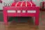 Kinderbett / Jugendbett "Easy Premium Line" K8, 90 x 200 cm Buche Vollholz massiv rosa lackiert