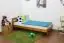Kinderbett / Jugendbett Kiefer Vollholz massiv Eichefarben A7, inkl. Lattenrost - Abmessungen: 90 x 200 cm