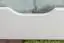 Schublade für Bett - Kiefer Vollholz massiv weiß lackiert 002- Abmessung 17 x 150 x 57 cm (H x B x T)