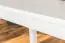 Tisch Kiefer massiv Vollholz weiß lackiert Junco 227D (eckig) - Abmessung 60 x 120 cm