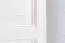 Kleiderschrank Kiefer Vollholz massiv weiß lackiert 015 - Abmessung 190 x 133 x 60 cm (H x B x T)