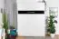 Schrankbett Namsan 04 vertikal, Farbe: Weiß matt / Schwarz matt - Liegefläche: 160 x 200 cm (B x L)