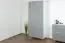 Wohnzimmer Komplett - Set B Hohgant, 6-teilig, Farbe: Weiß / Grau Hochglanz