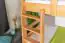 Etagenbett 90 x 200 cm für Erwachsene "Easy Premium Line" K17/n inkl. 2 Schubladen und 2 Abdeckblenden, Buche Massivholz Natur lackiert, teilbar