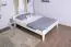 Doppelbett "Easy Premium Line" K4 in Überlänge, 160 x 220 cm Buche Vollholz massiv weiß lackiert