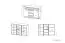 Kommode Knoxville 07, Farbe: Kiefer Weiß / Grau - Abmessungen: 97 x 138 x 42 cm (H x B x T), mit 2 Türen, 4 Schubladen und 6 Fächern