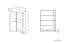 Kommode Mesquite 05, Farbe: Sonoma Eiche hell / Sonoma Eiche Trüffel - Abmessungen: 131 x 92 x 40 cm (H x B x T), mit 2 Türen und 4 Fächern
