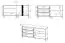 Kommode Lassila 04, Farbe: Eiche Artisan / Schwarz - Abmessungen: 83 x 165 x 40 cm (H x B x T), mit 2 Türen, 3 Schubladen und 2 Fächern