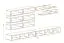 Elegante Wohnwand Hompland 103, Farbe: Weiß / Schwarz - Abmessungen: 180 x 320 x 40 cm (H x B x T), mit Push-to-open Funktion