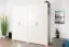 Großer 251 cm breiter Kleiderschrank mit 4 Türen | Farbe: Elfenbein Abbildung