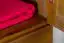 Schmaler Kleiderschrank | 1 Drehtür | 4 Schubladen | 80 cm breit | Massivholz | Farbe: Eiche Abbildung