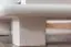 Schmaler Kleiderschrank | 1 Drehtür | mit Kleiderstange | 47 cm breit | Massivholz | Farbe: Weiß Abbildung