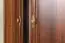 88 cm breiter Kleiderschrank mit 2 Türen und 2 Schubladen | Farbe: Dunkelbraun | Tiefe: 49 cm Abbildung