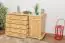 Sideboard mit 6 Schubladen, Farbe: Natur, Breite: 139 cm - Küchenschrank, Anrichte, Sideboard Abbildung