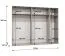 Drehtürenschrank mit 2,5 Meter breite Korab 43, Farbe: Kaschmir, fünf Türen, Soft-Close-Funktion, drei Fächer, Griffe: Kaschmir, drei Kleiderstangen, Kleiderschrank