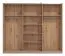 Modernes Schlafzimmer Komplett - Set B Crina, 6-teilig, ein Kleiderschrank, ein Doppelbett, zwei Nachtkommoden, eine Kommode und ein Spiegel, ABS-Kantenschutz