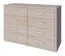 Kommode Kerowagi 13, Farbe: Sonoma Eiche - Abmessungen: 90 x 135 x 41 cm (H x B x T)