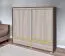 Schrank Kerema 15, Farbe: Nuss / Ulme / Gelb - Abmessungen: 120 x 130 x 41 cm (H x B x T)