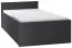 Kinderbett / Jugendbett Marincho 81 inkl. 2. Liegeplatz, Farbe: Schwarz - Liegefläche: 90 x 200 cm