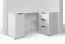 Eckschreibtisch | Weiß | Push-to-open Funktion | 150 cm Arbeitsfläche | Maße: 150 x 98 x 78 cm | 3 Schubladen | funktional und stilvoll | 4 Fächer | für Büro