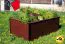 Alu Hochbeet Anika in braun (RAL 8017) - Abmessungen (L x B x H) in cm: 120 x 80 x 77
