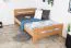 Einzelbett / Gästebett "Easy Premium Line" K6, 120 x 200 cm Buche Vollholz massiv Natur