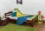 Bettgestell Buche 120 x 200 cm Dunkelbraun