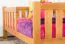 Kinderbett / Juniorbett Kiefer massiv Vollholz Erlefarben 96, inkl. Lattenrost - 90 x 160 cm (B x L)