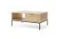 Couchtisch | Farbe: Eiche Vicenza | 1 Schubladen | geriffelte Front | 1 Ablagefach | Maße: 104 x 68 x 46 cm | ABS-Kanten | Griffe & Beine: Schwarz
