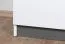 Kinderzimmer - Drehtürenschrank / Kleiderschrank Frank 03, Farbe: Weiß / Grau - 189 x 90 x 40 cm (H x B x T)