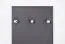 Garderobe Fjends 07, Farbe: Anthrazit - Abmessungen: 102 x 34 x 3 cm (H x B x T)