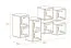 Hängeschränke / Hängevitrinen mit sechs Türen Volleberg 109, Farbe: Eiche Wotan / Schwarz - Abmessungen: 80 x 150 x 25 cm (H x B x T), mit Push-to-open Funktion