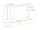 Moderne Wohnwand Balestrand 28, Farbe: Weiß / Eiche Wotan - Abmessungen: 160 x 270 x 40 cm (H x B x T), mit 12 Fächern