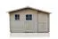 Gartenhaus 4,14 x 4,4 Meter (inkl. Dach) | Naturbelassen | Satteldach | 28 mm Blockbohlen Abbildung