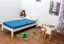 Kinderbett 90 x 200 cm | Massivholz: Kiefer | Weiß Lackiert Abbildung