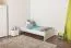 Bettrahmen für Kinder / Kinderbett 100 x 200 cm | Massivholz: Kiefer | Weiß Lackiert Abbildung