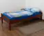 Kinderbett / Jugendbett "Easy Premium Line" K1/1n, Buche Vollholz massiv Kirschfarben - Maße: 90 x 190 cm