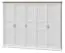 291 cm breiter Kleiderschrank mit 5 Türen | Farbe: Weiß Abbildung