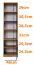 Bücherregal Valbom 07, Farbe: Eiche Riviera / Weiß / Grafit - Abmessungen: 188 x 51 x 40 cm (H x B x T), mit einer Tür