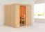 Sauna "Eemil" mit bronzierter Tür - Farbe: Natur - 196 x 170 x 198 cm (B x T x H)