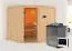 Sauna "Samu" SET mit Ofen BIO 9 kW Edelstahl - 231 x 196 x 198 cm (B x T x H)