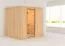 Sauna "Jonina" mit bronzierter Tür - Farbe: Natur - 196 x 178 x 198 cm (B x T x H)